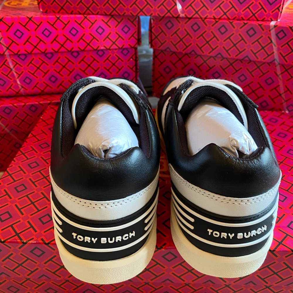 Tory Burch Women's Clover Court Sneakers - Picture 7 of 10